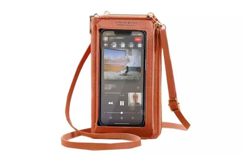 Waterproof Crossbody Phone Bag with USB Charger Port