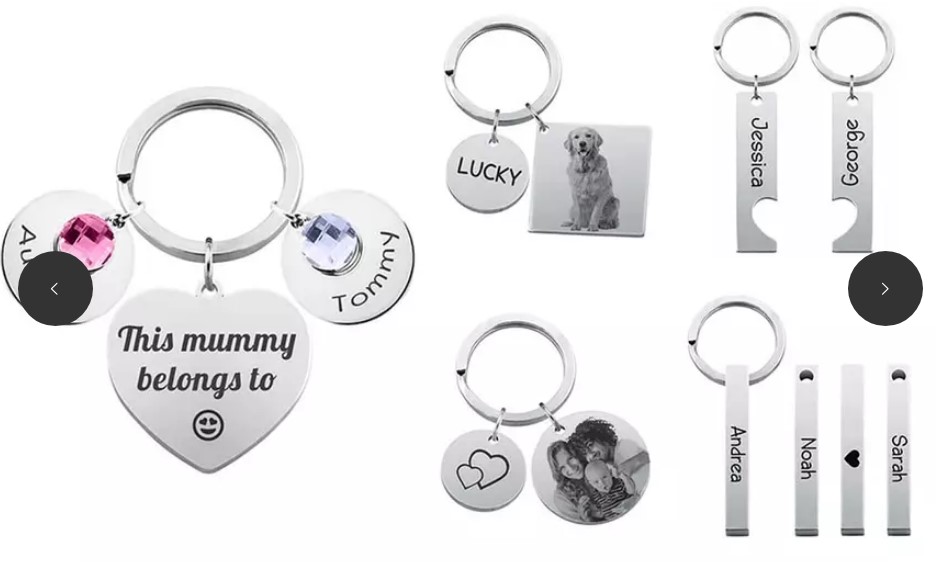 Personalized Keychain with Photo 5x5cm Acrylic