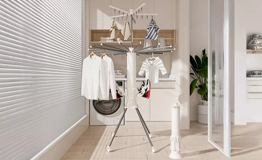 Octopus‑Shaped Three‑Tier Foldable Clothes Drying Rack