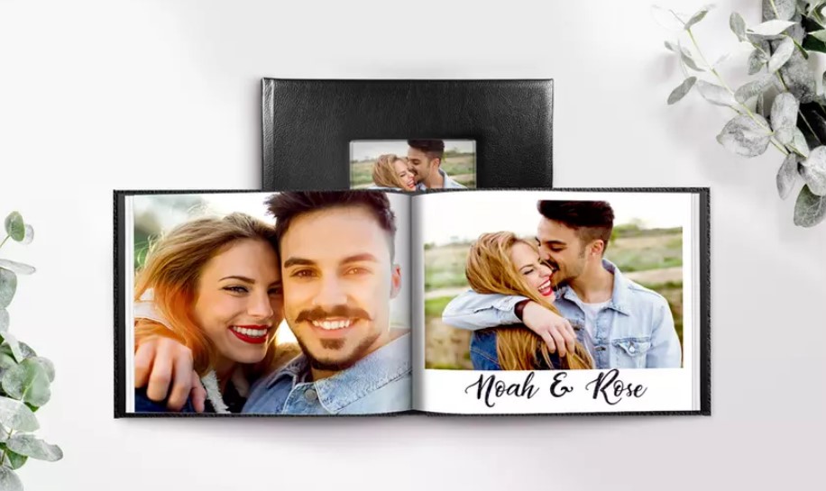One or Two 20-, 40- or 60-Page A4 or 20x20cm Leather Photo Book