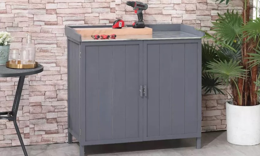 Outsunny Garden Storage Cabinet