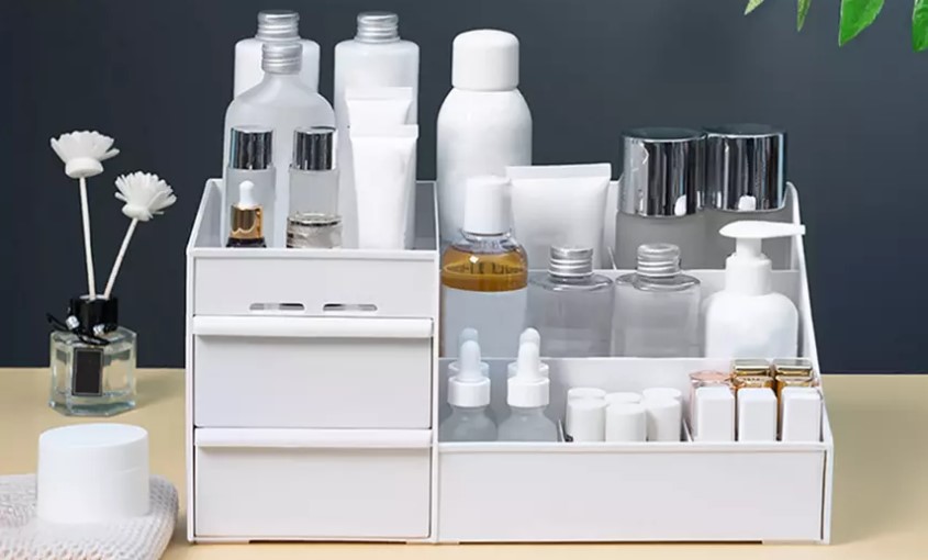 Makeup Storage Box Organizer with Drawers