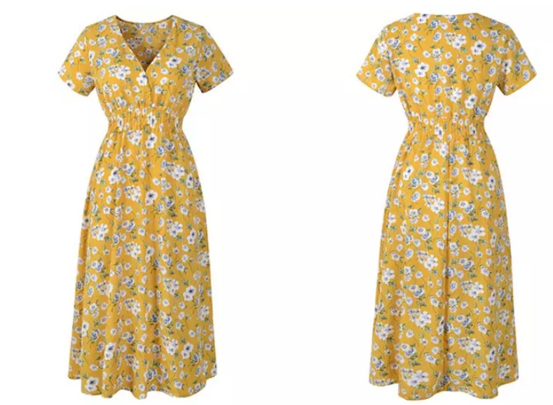 Short-Sleeve Summer Dress